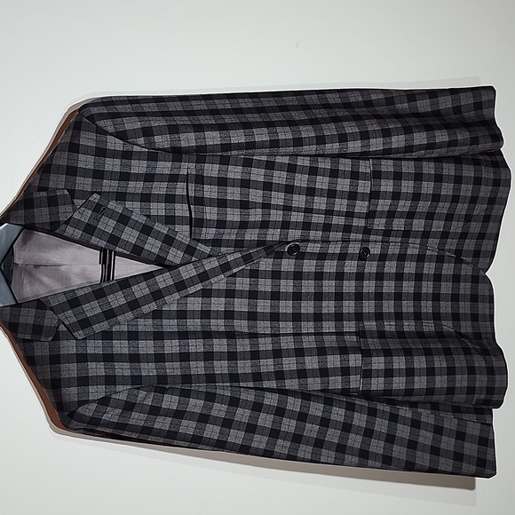 Zanetti Men's Black/Gray Sportcoat - Picture 1 of 6